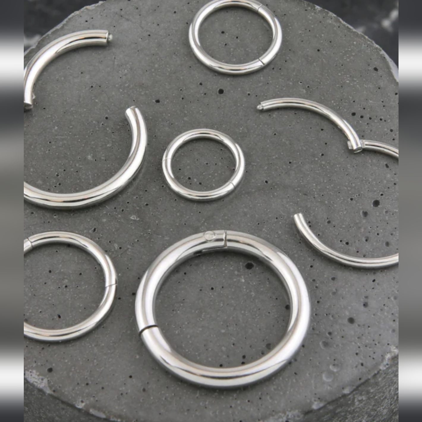 Sealed Sterile Urban Body Jewelry Stainless 20g 6mm Hinged Ring P